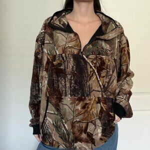 Redhead Camo Fleece Jacket Full Zip Size Large Hunting Outdoor